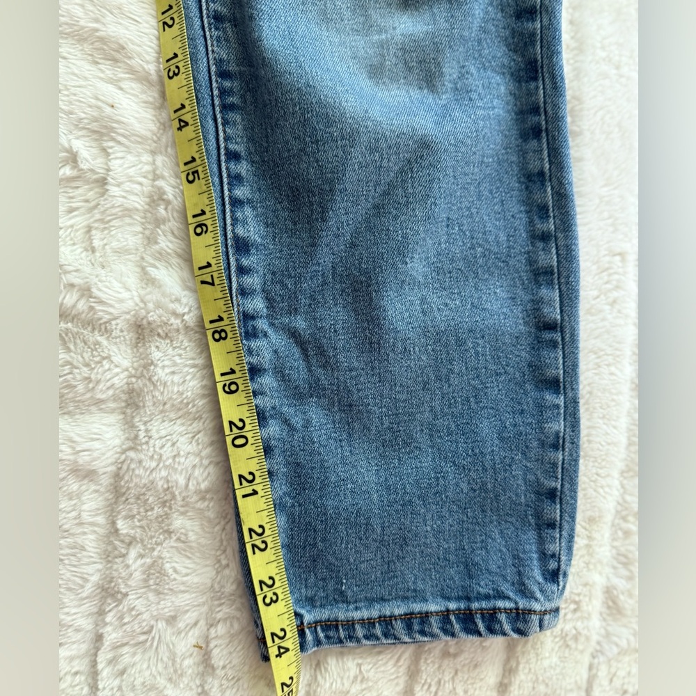 OAT New York High Rise Straight Crop Jeans Women’s Size 27 Medium Wash Denim - Picture 5 of 10